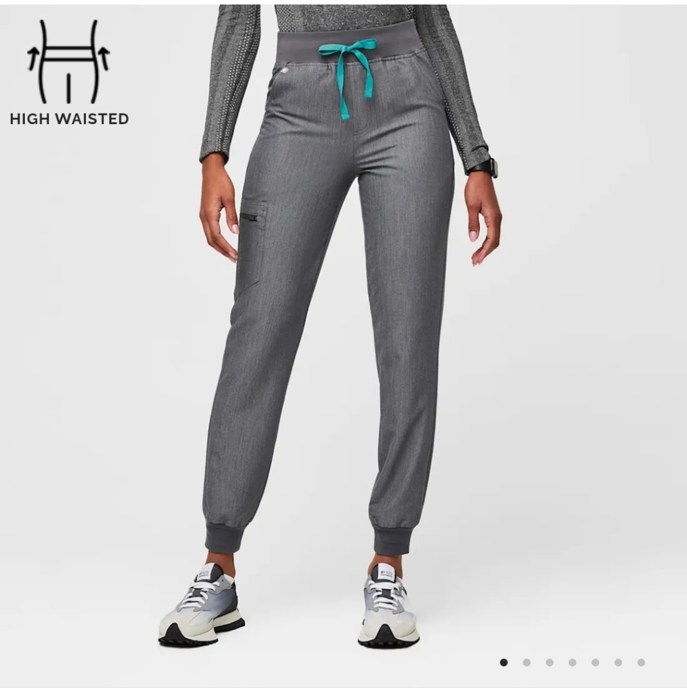 High Waisted Zamora Jogger Pants In Graphite